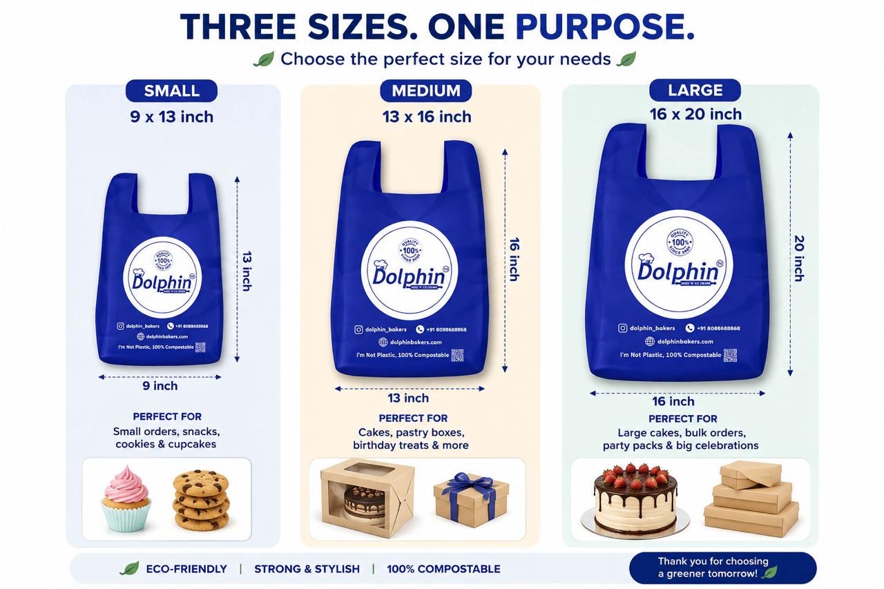 Custom bag size options